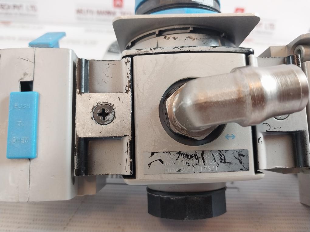 Festo Pev-1/4A-wd Pneumatic Service?Unit Assy Air Prep Manifold 3Hnm 06880-1