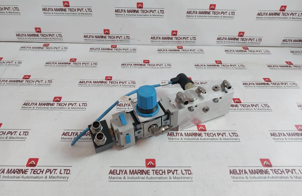 Festo Pev-1/4A-wd Pneumatic Service?Unit Assy Air Prep Manifold 3Hnm 06880-1