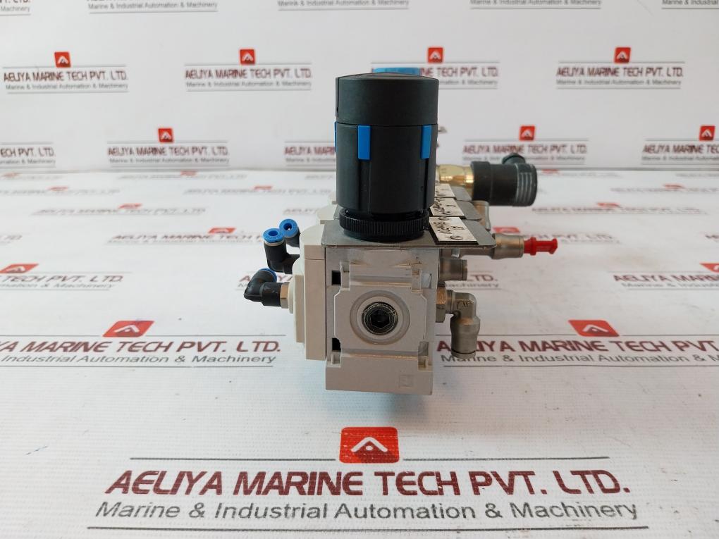 Festo Hea-m2-g1/2 Manual On-off Valve With Pressure Switch Pev-1/4A-wd F843