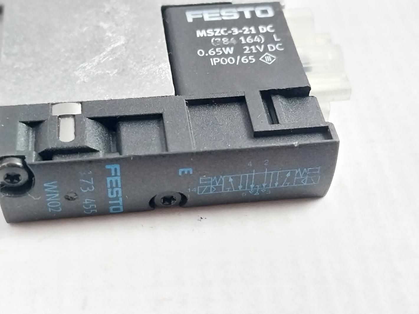 Festo Mszc-3-21 Dc Solenoid Valve Coil 0.65W 21V Dc Ip00/65
