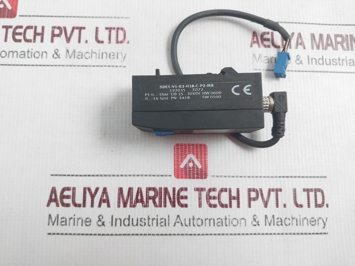 Festo Sde1-v1-g2-h18-c-p2-m8 Pressure Sensor 15-30Vdc