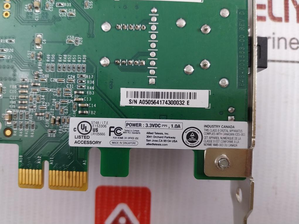 Fiber-Network-Interface-Card-At-2712Fx-Mt-sb-Allied-Telesis-843-001563-00-209307-10