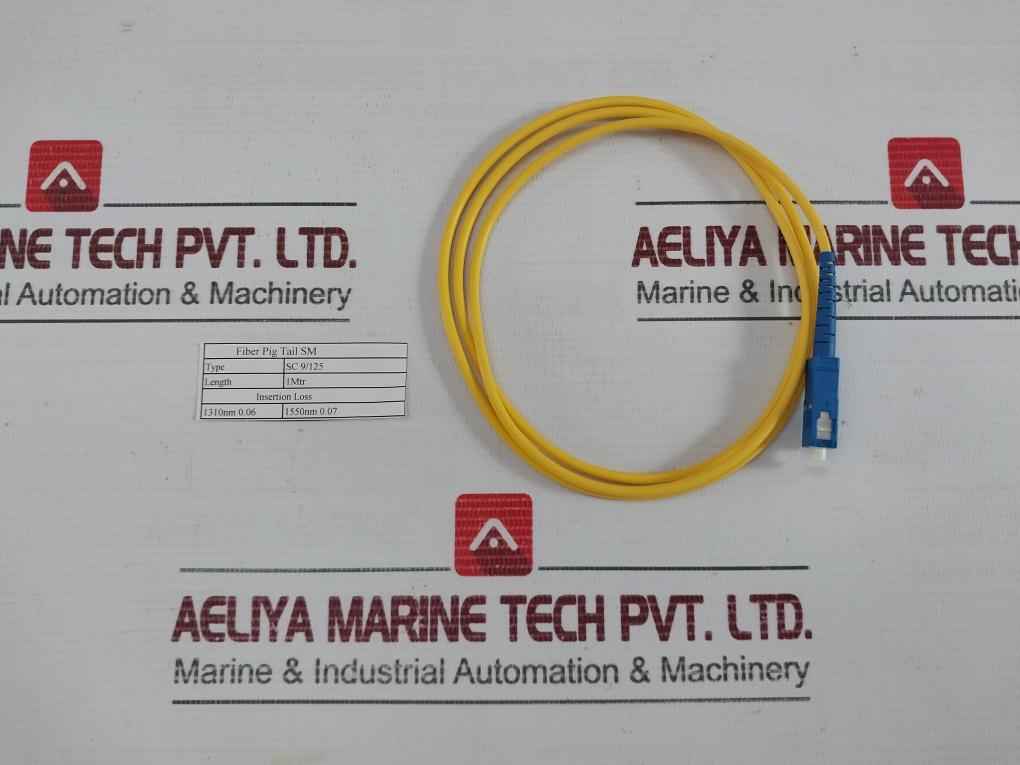 Fiber Pig Tail Sm Patch Cord Cable 1 Meter Sc 9/125