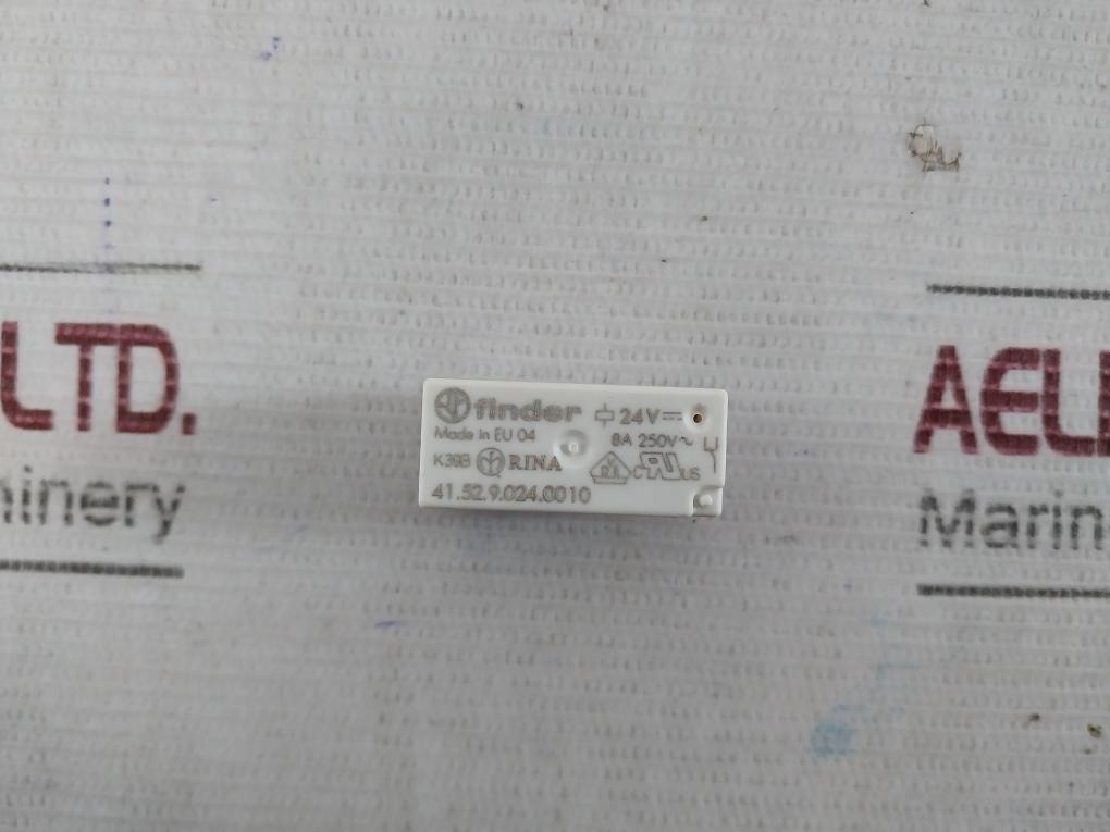 Lot of 9X FINDER 41.52.9.024.0010 PCB Mount Relay 24V 8A 250V