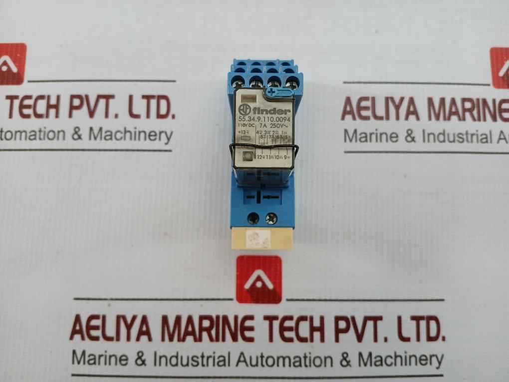 Finder 55 Series Relay Socket 110V Dc 55.34.9.110.0094