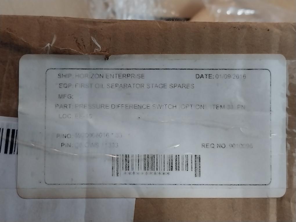 Fischer Ds1133Nw01Az0W00 Differential Pressure Gauge 5A/250V Ac