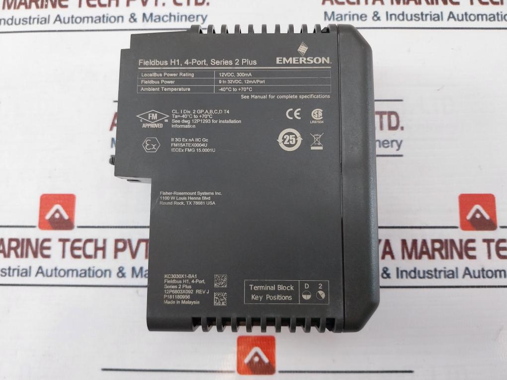 Fisher-Rosemount KC3030X1-BA1 Fieldbus H1 4-Port Analog Output Module