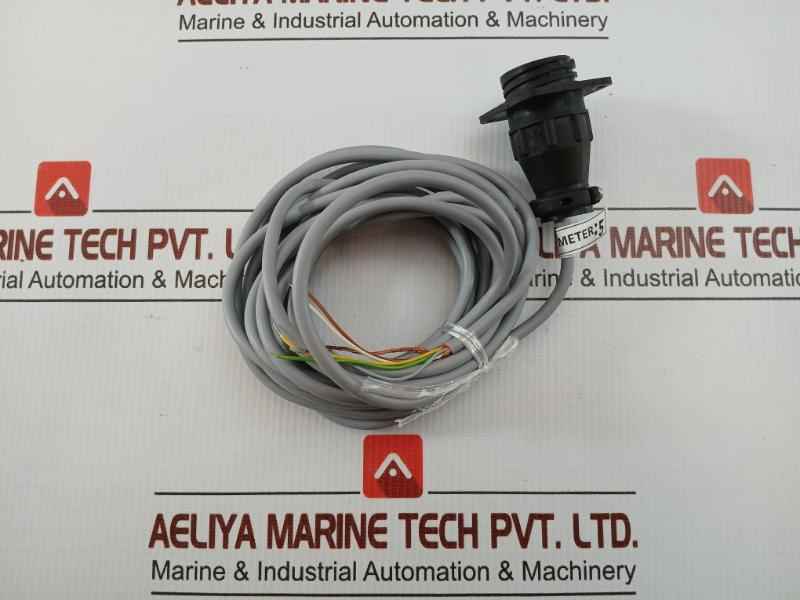 Flange Socket With Cable 5-meter 033375 Te Connectivity