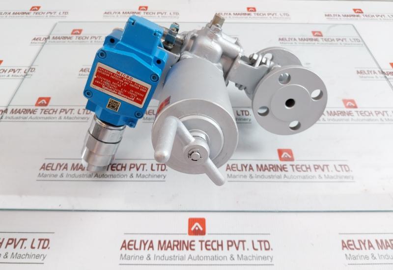 Flanged Ball Valve Assy W/ Positioner Ag06S Kitamura 4 Kgf/Cm2 70˚C Max