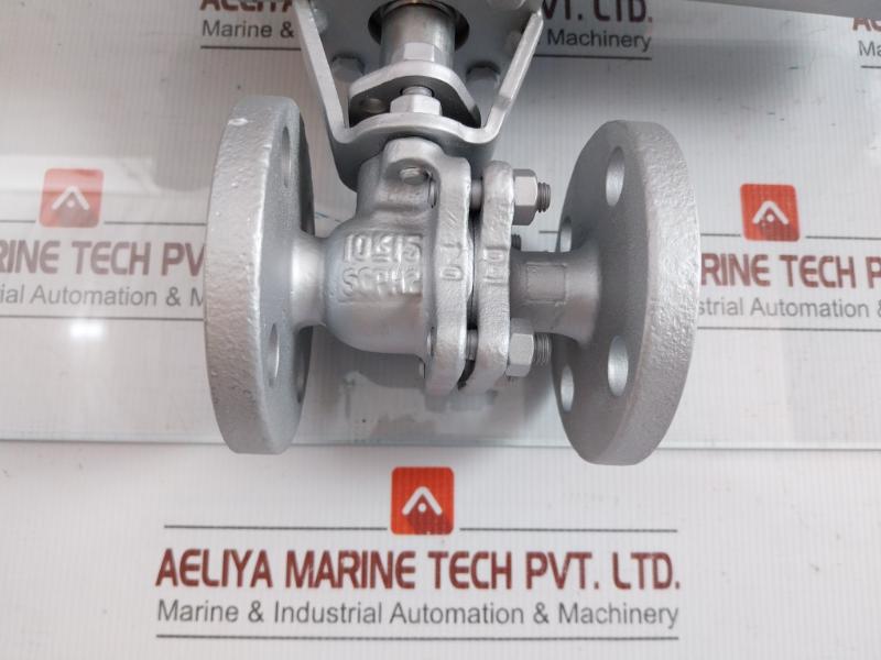 Flanged Ball Valve Assy W/ Positioner Ag06S Kitamura 4 Kgf/Cm2 70˚C Max