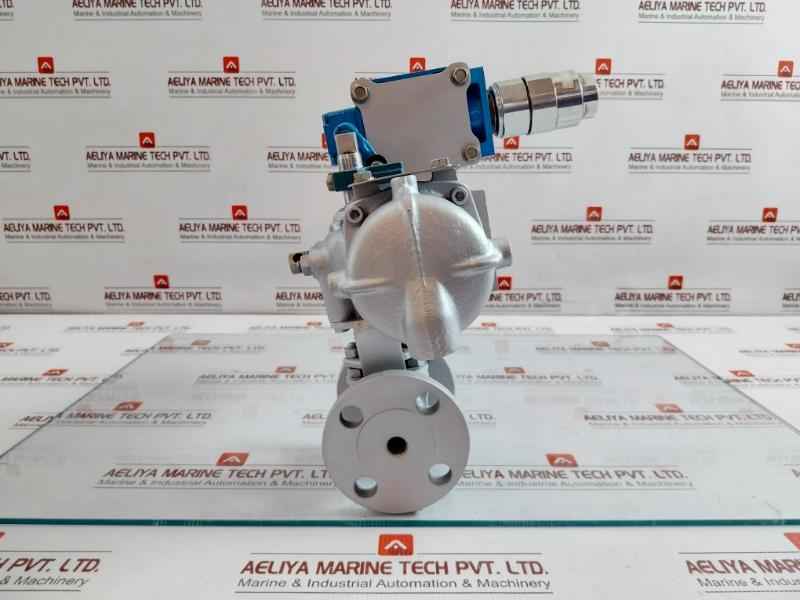 Flanged Ball Valve Assy W/ Positioner Ag06S Kitamura 4 Kgf/Cm2 70˚C Max