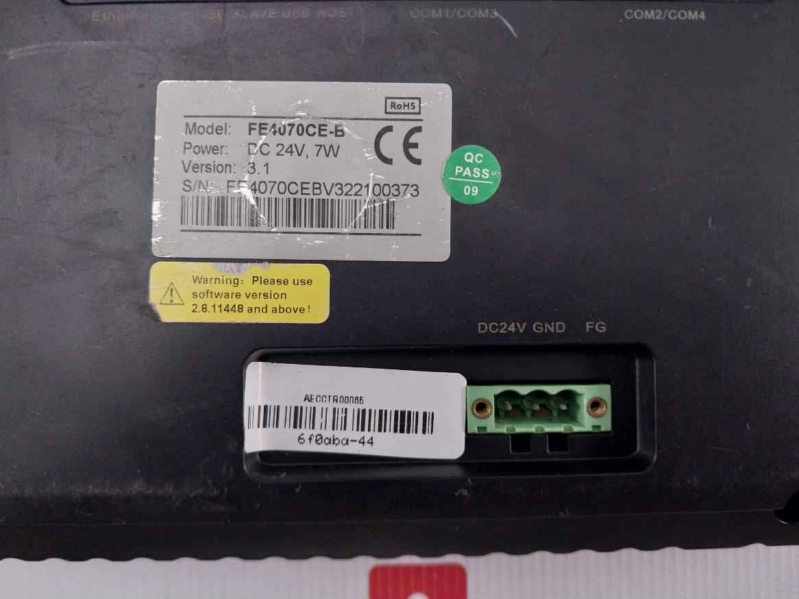 Flexem Fe4070ce-b Human-machine Interface Panel Dc 24v 7w (not Working)
