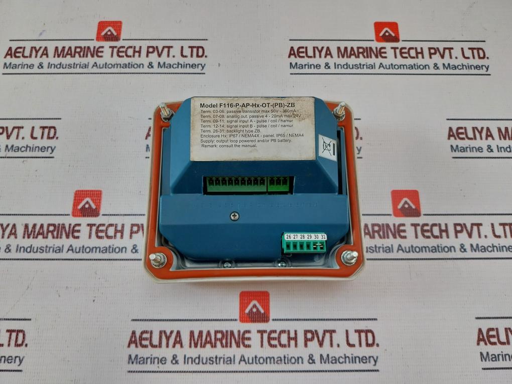Flow-teknikk F116-p-ap-hx-ot-(Pb)-zb Management Indicator Ip65