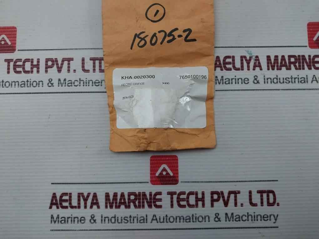 Flow Control Recirculation Orifice X490