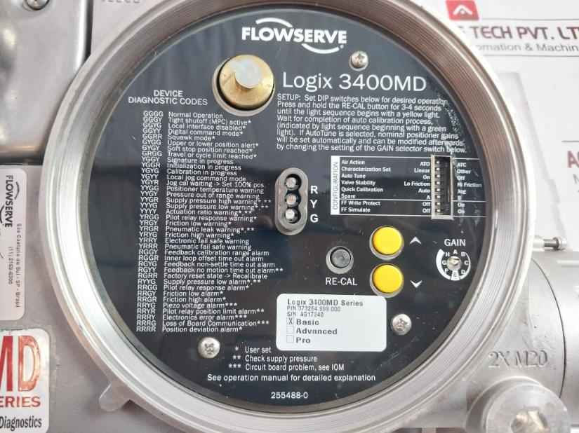 Flowserve 3401Md-06-d6-m-04-50-0S-00 Digital Positioner 3400 Series