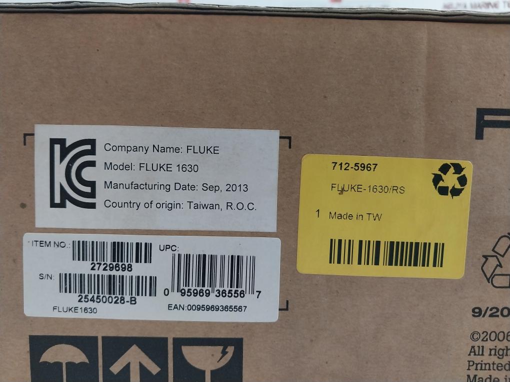 Fluke 1630 Earth Ground Resistance Clamp Meter Multimeter 300V 35A