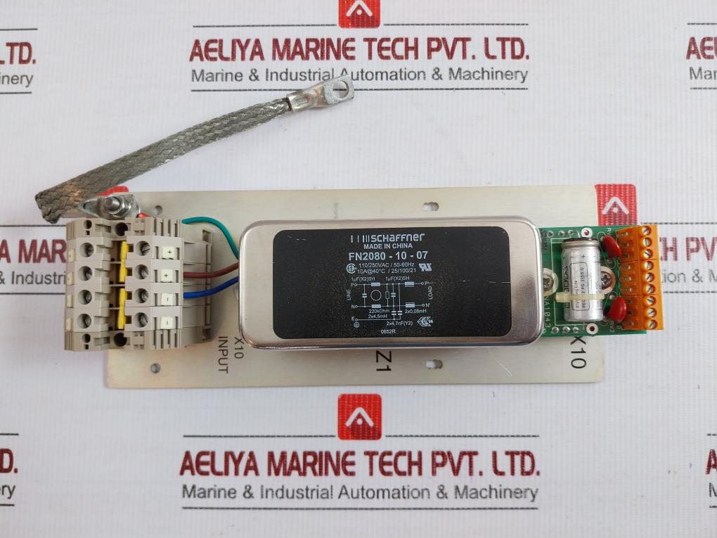 Fn2080-10-07 Emi Line Filter Module 250Vac 50-60Hz Schaffner