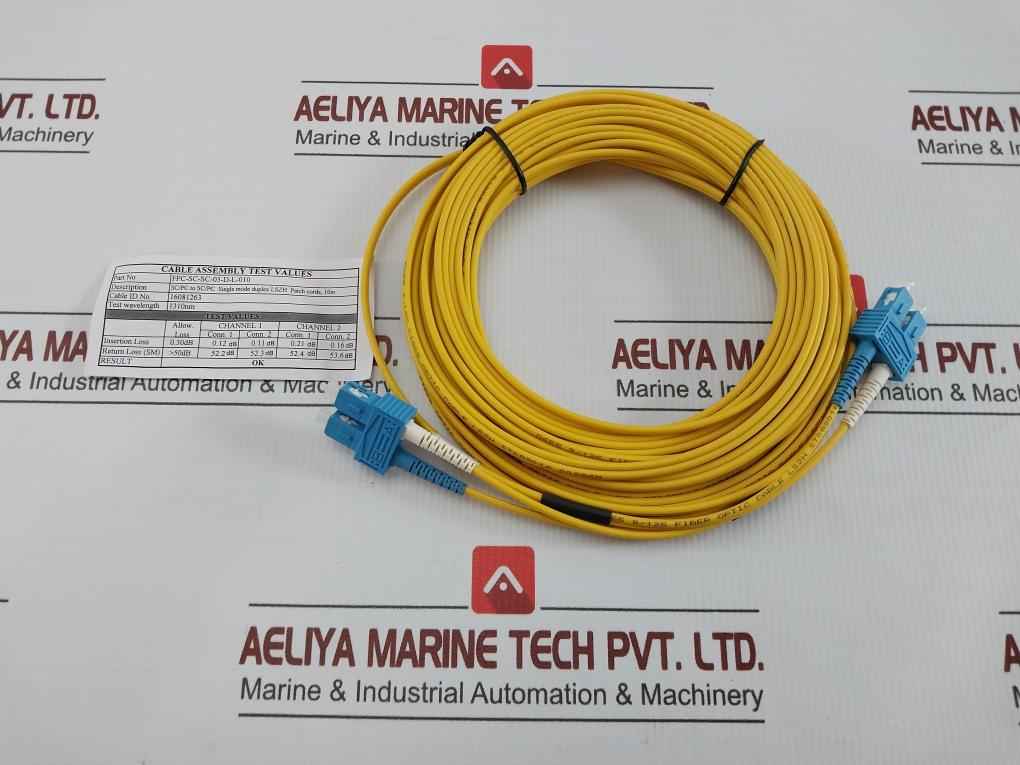 Fpc-sc-sc-03-d-l-010 New Single Mode Duplex Lszh Patch Cords Cable 10 Meter