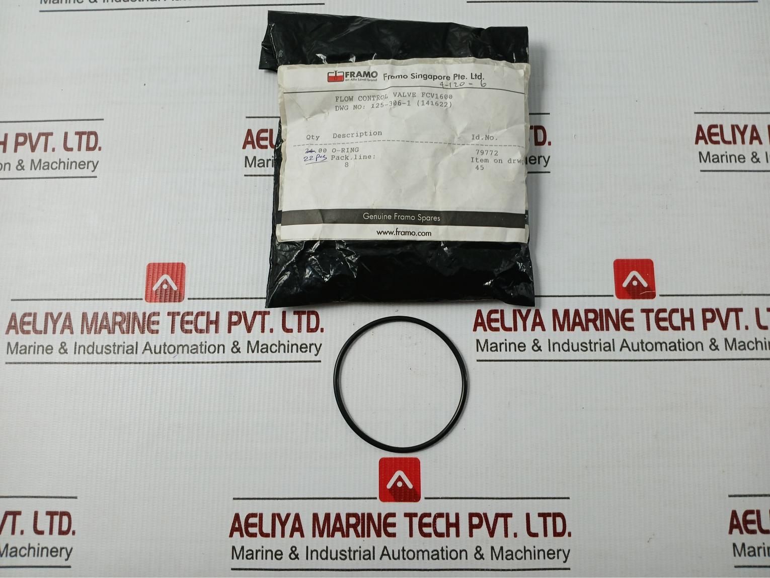 Lot Of 22X Framo 125-306-1 (141622) O-ring 79772