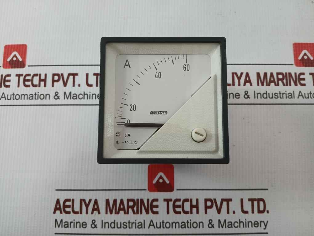 Frer Analog Panel Ammeter 0–60 A F72Eax060X05