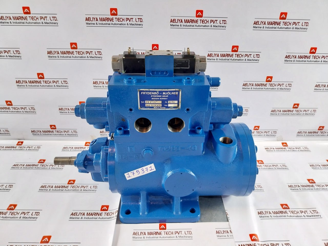 Frydenbo-mjolner Pe 1 1/4" Steering Gear Triple Screw Cartridge Pump 315 Bar