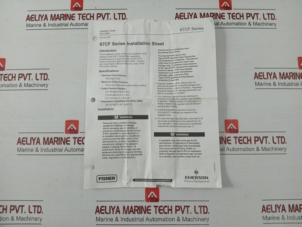 Fs-67Cfr-239-67Cf-Series-Pressure-Regulator-250Psi-0-1-1Mpa-Fisher-209001-3