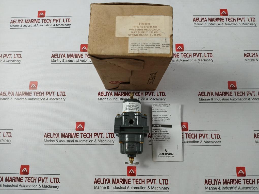 Fs-67Cfr-585 Fisher 67Cf-series 0-20 Psi Pressure Regulator