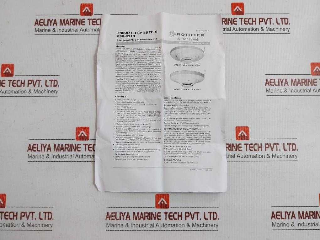 Fsp-851-Smoke-detector-Head-B501-Notifier-209482-12