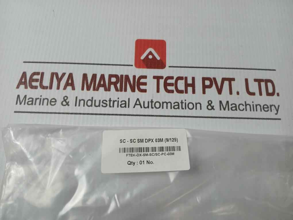 Ftek-dx-sm-sc/Sc-pc-03M Duplex Fiber Optic Patch Cable Sc-sc Sm Dpx 03M (9/125)