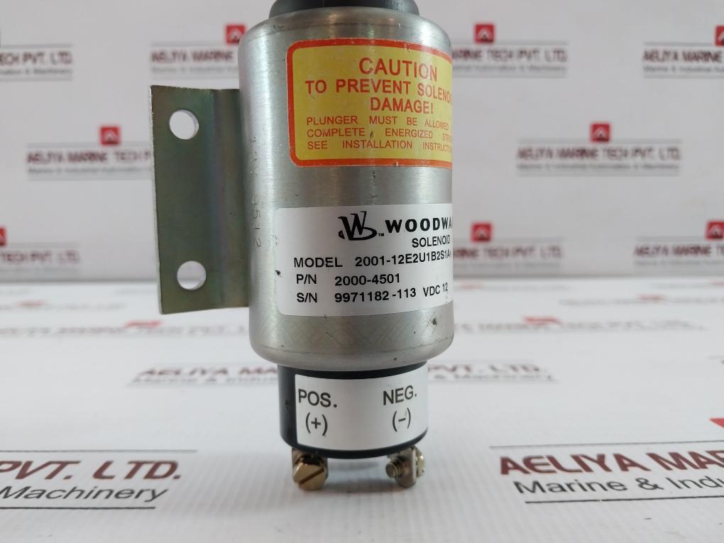 Fuel Shutoff Solenoid 2001-12E2U1B2S1A Woodward