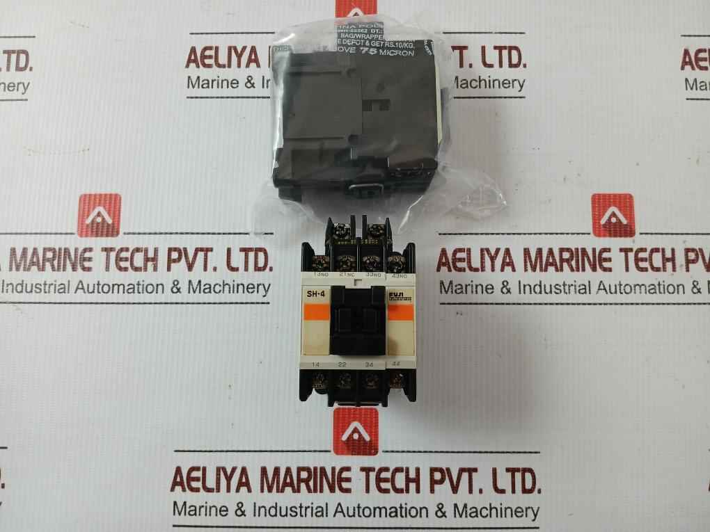 Fuji Electric 10A 200–220V Ac 50/60 Hz Auxiliary Contactor Sh04Aa