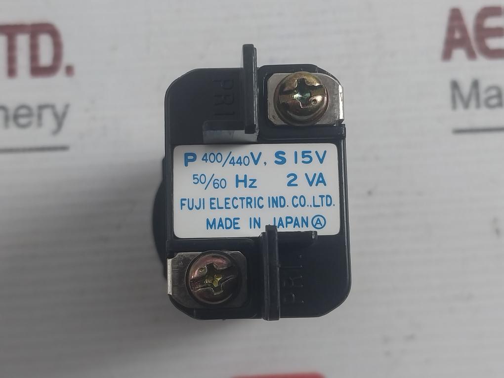 Fuji Electric 400/440V To 15V 2Va Control Transformer 50/60Hz