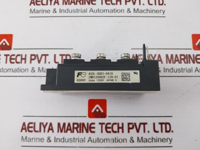 Fuji Electric A50l-0001-0419 Igbt Module 2mbi200u2f-120-01, 200a 1200v