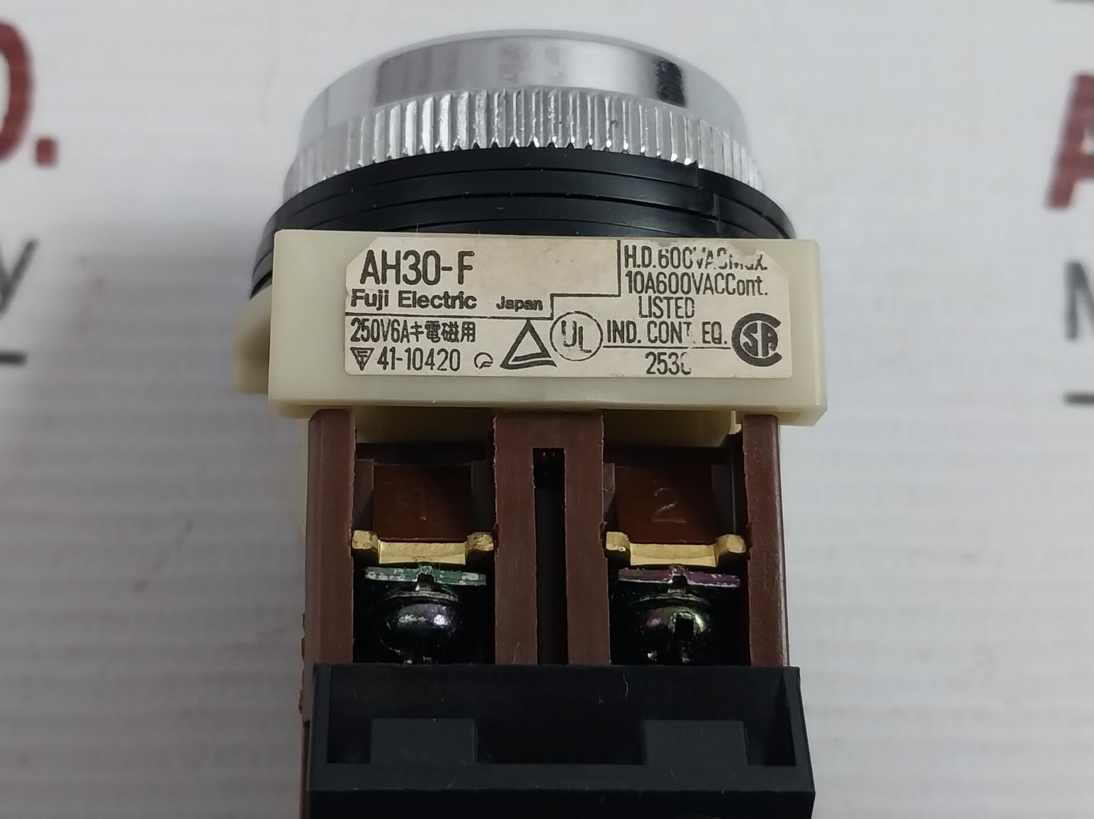 Fuji Electric Ah30-f Pushbutton Switch 10A