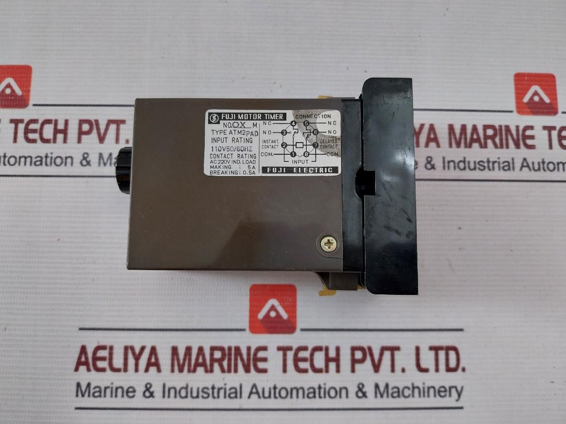 Fuji Electric Atm2Pad Motor Timer With Base 0 To 30Sec 110V 50/60Hz