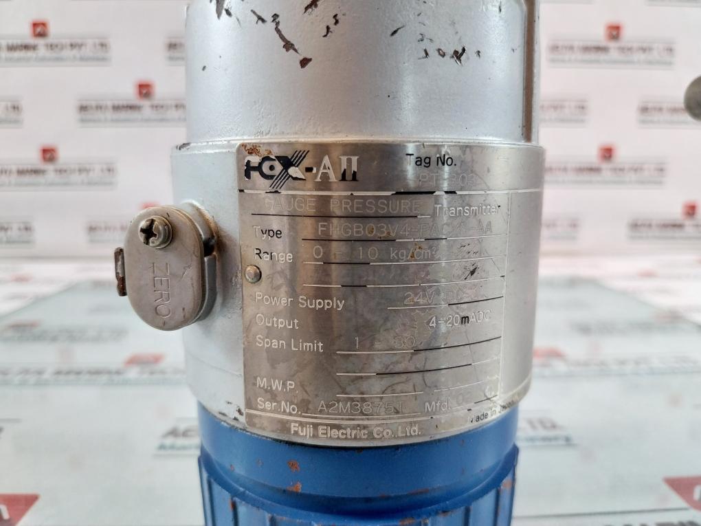 Fuji Electric Fhgb03V4-pacyy-aa Gauge Pressure Transmitter 0-10 Kg/Cm2 Tk4G5370