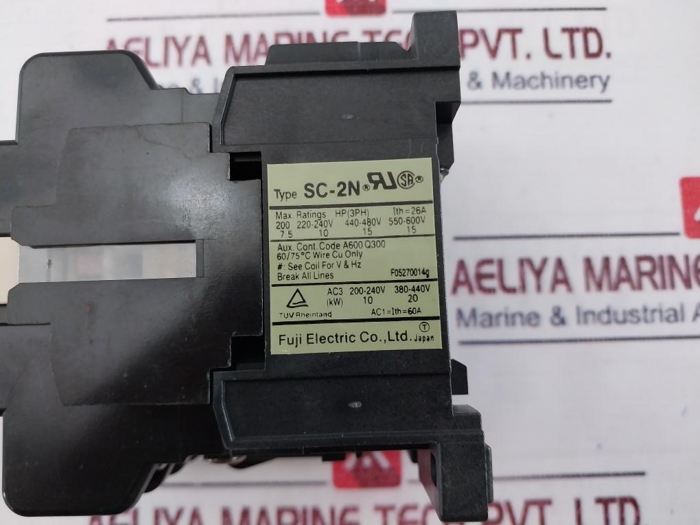 Fuji Electric Sc-2n Magnetic Contactor F05270014G