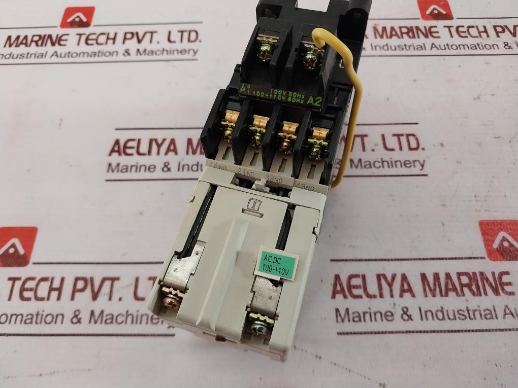 Fuji Electric Sh-4/V Contact Auxiliary Relay A600 Q300 Ac Dc 100-110V Iec 337-1