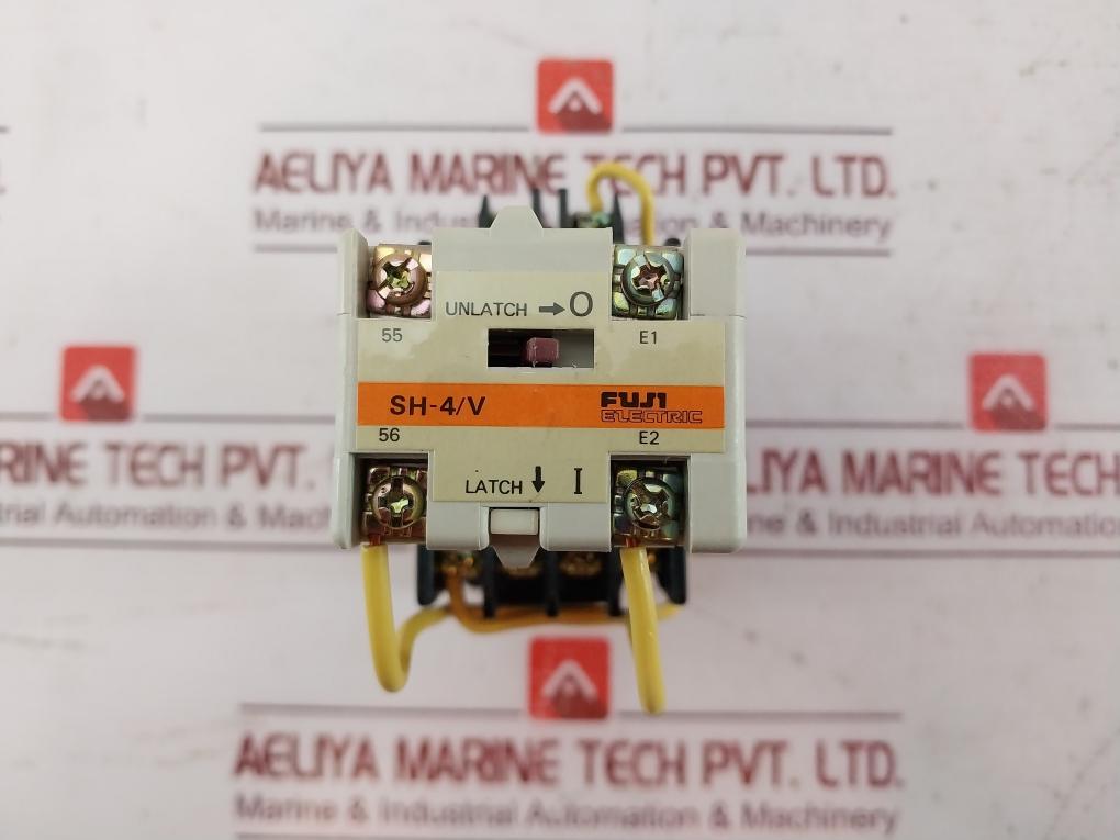 Fuji Electric Sh-4/V Contact Auxiliary Relay A600 Q300 Ac Dc 100-110V Iec 337-1