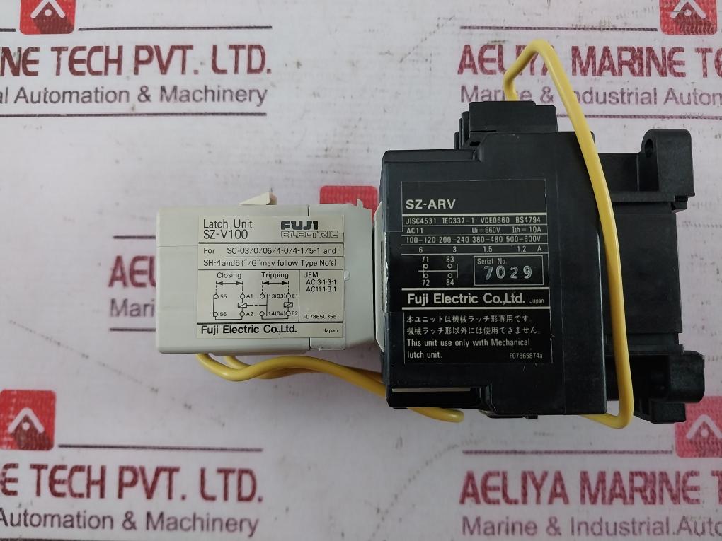 Fuji Electric Sh-4/V Contactor Auxiliary Relay 100-110V Coil 4No3Nc