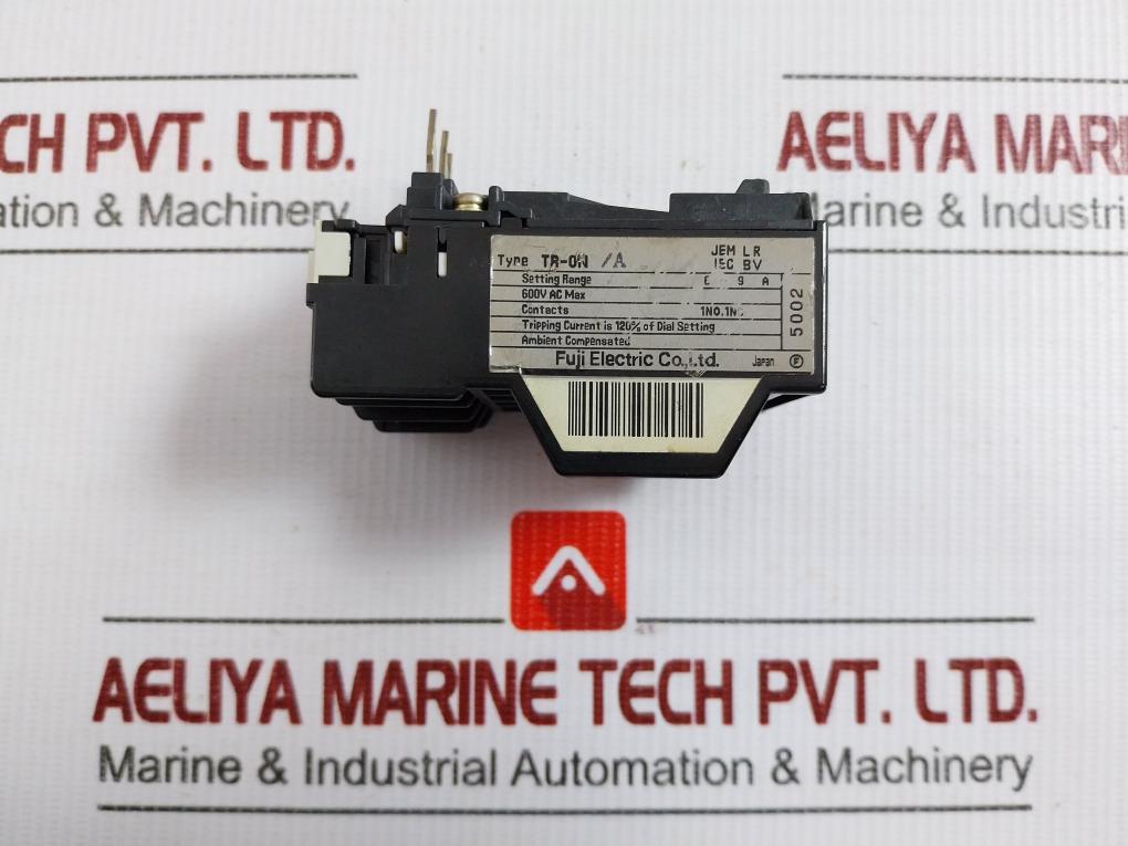 Fuji Electric Thermal Overload Relay 6–9A 600 Vac Tr-0N/A