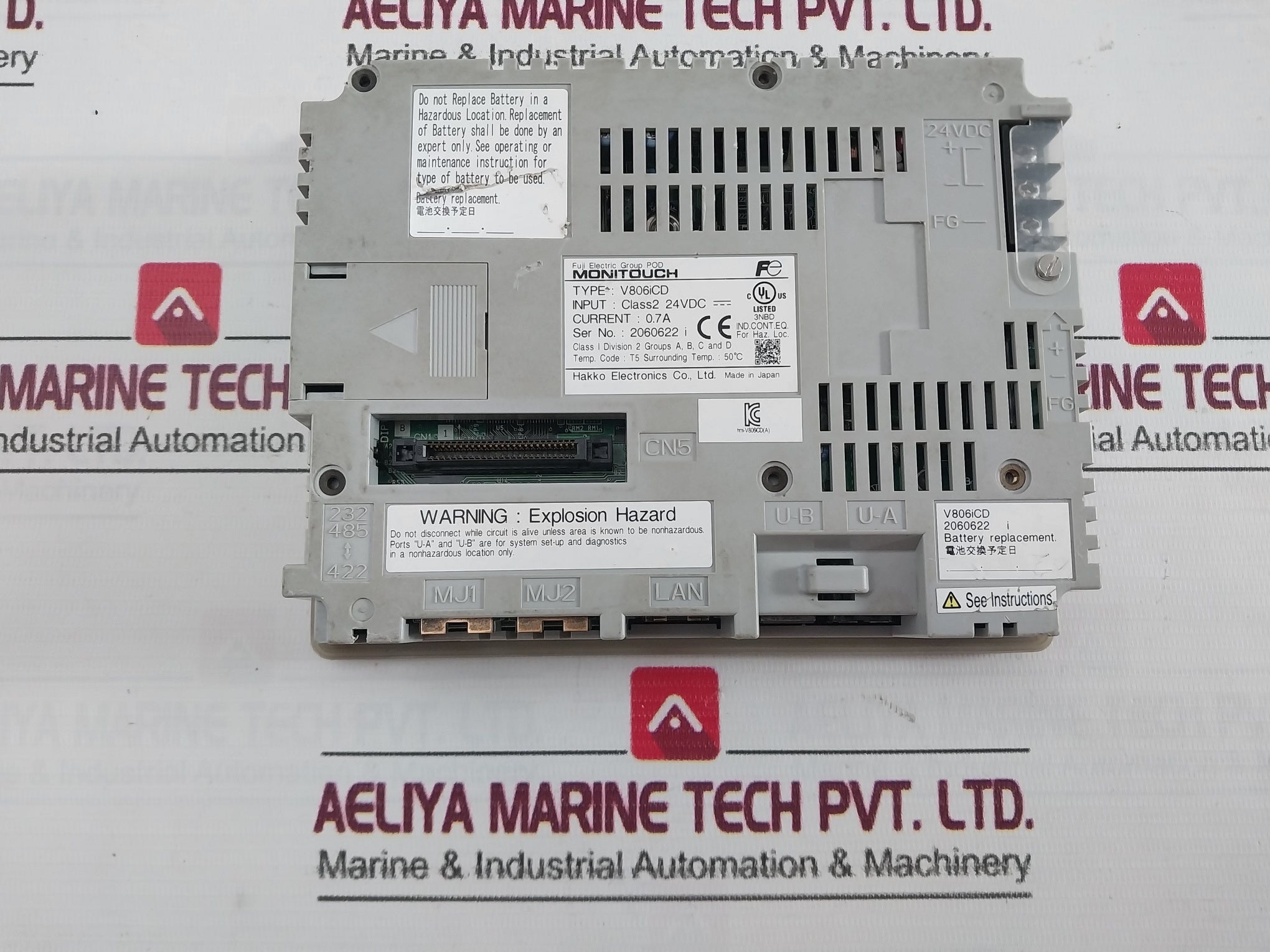 Fuji Electric V806Icd Human Machine Interface Monitouch Panel T5
