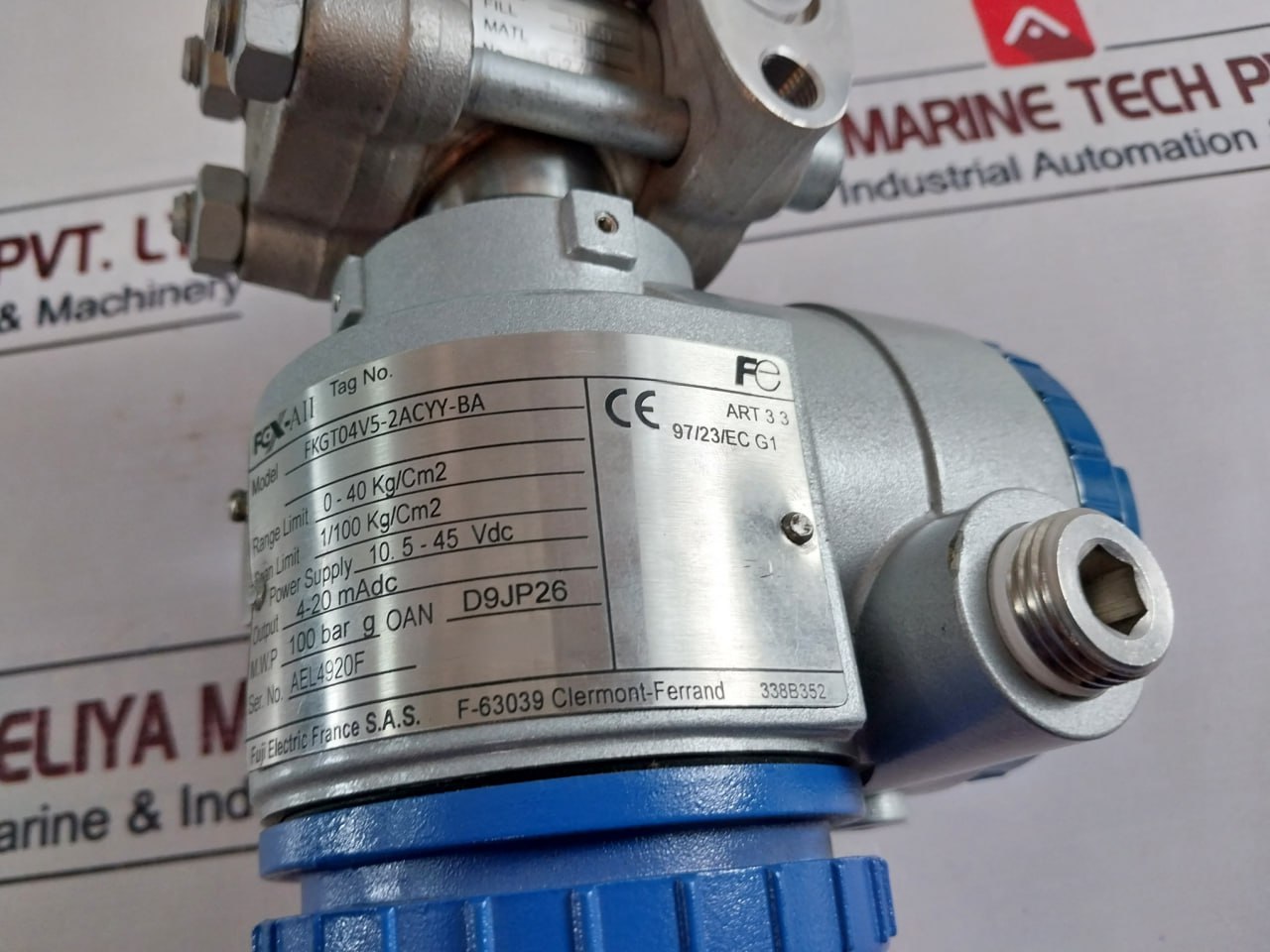 Fuji Electric Fkgt04v5-2acyy-ba Pressure Transmitter 10.5-45 Vdc