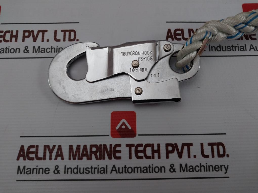 Fujii Denko Fs-109 Rope Grab With Lanyard Snap Hook