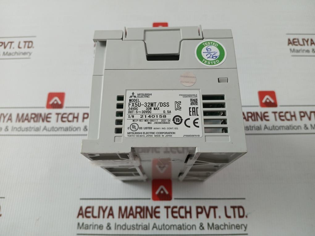 Fx5U-32M Mitsubishi Electric 5-30Vdc 0.5A Plc Controller