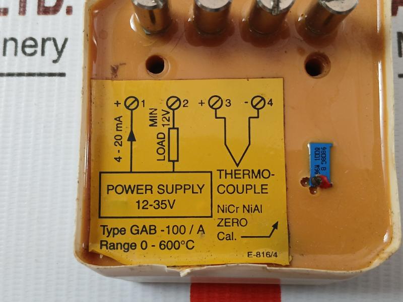 Gab-100/A Thermocouple Amplifier Kongsberg 12-35V