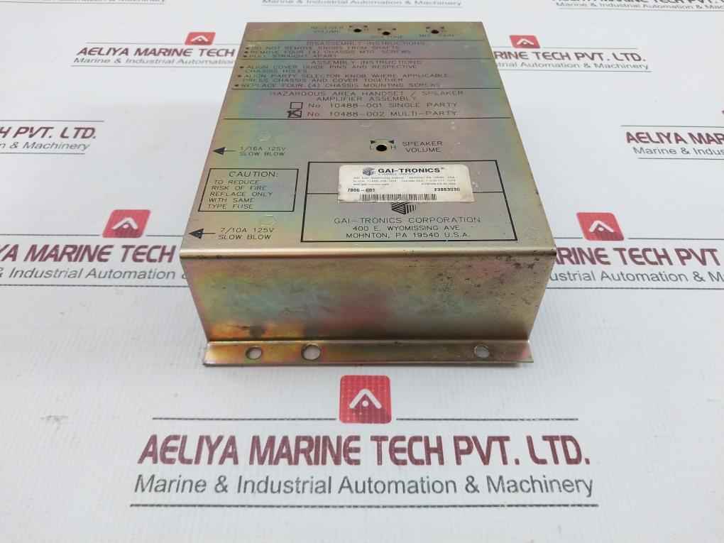 Gai-tronics Speaker Amplifier Assembly 1/16A 125V 7805-001