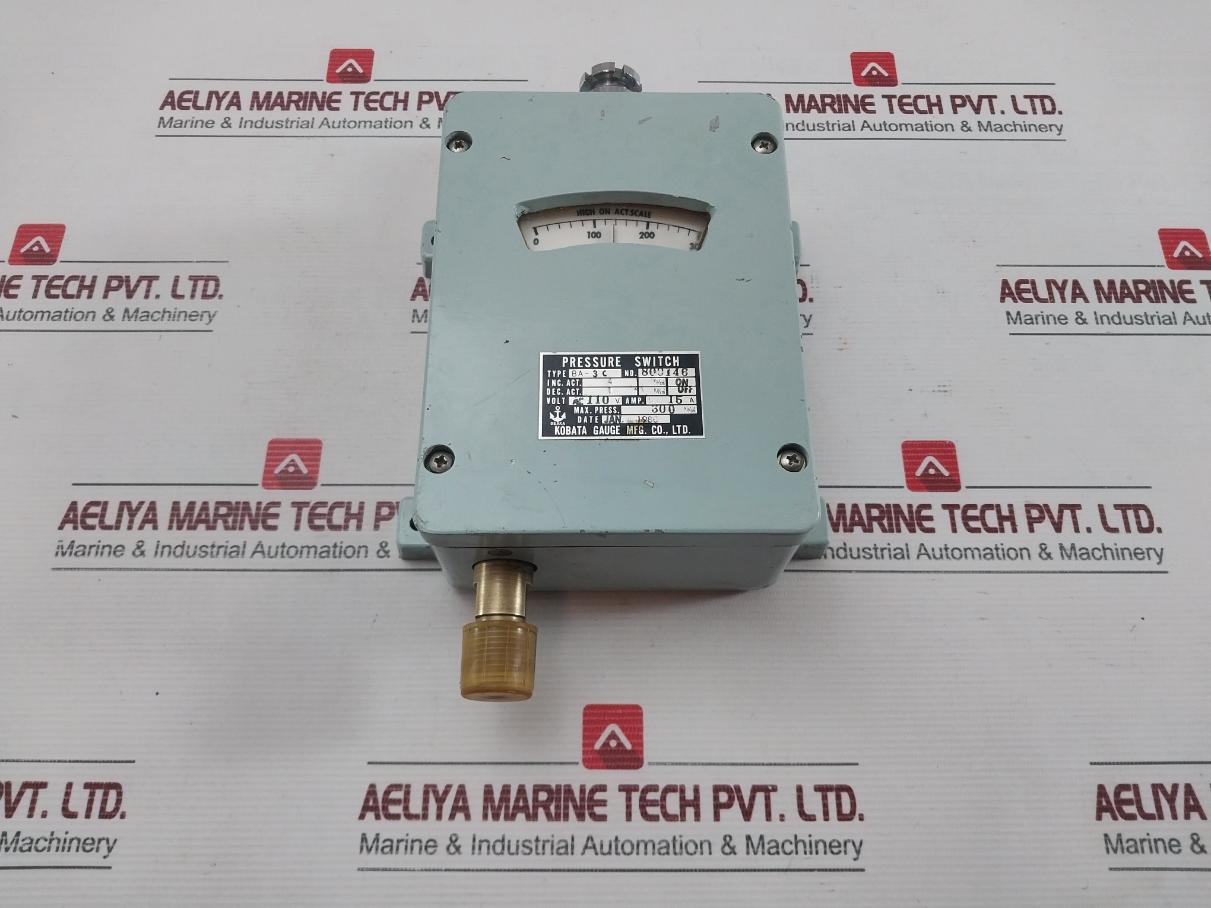 Ba-3C Pressure Switch 300 Kg/Cm2 Kobata Gauge Ac 110 V