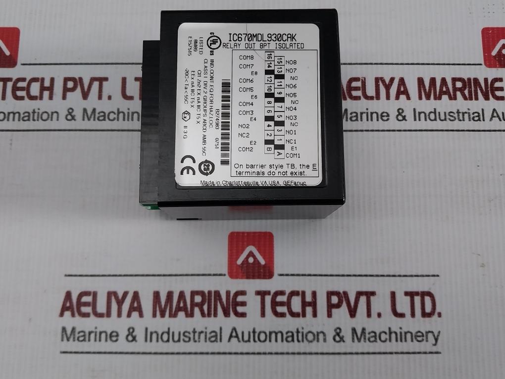 Ge-Fanuc-240Vac-50-60Hz-8-point-Isolated-Relay-Output-Module-Ic670Mdl930Cak-208702-7