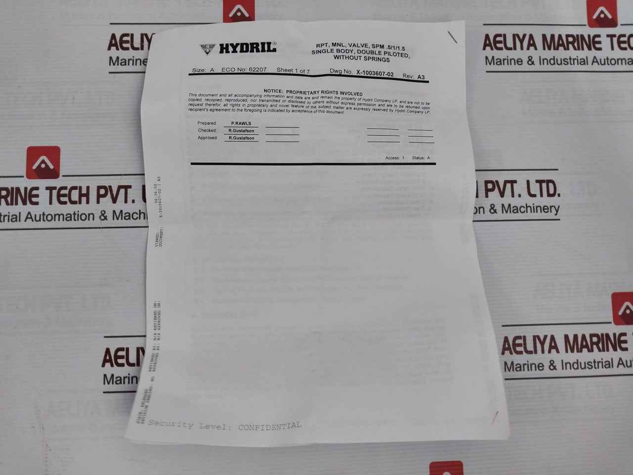 Ge 20-504470 Hydril Repair Kit 3K/5K Spm Valve Double Piloted 20-504469